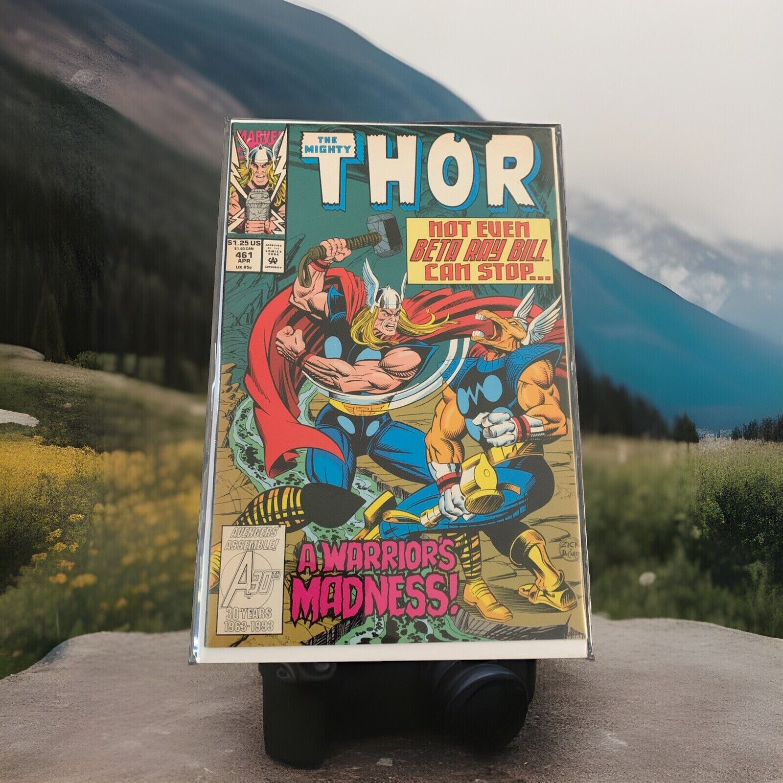 The Mighty Thor 461 Vintage Comic Book, Marvel, Avengers 30 Years Anniversary