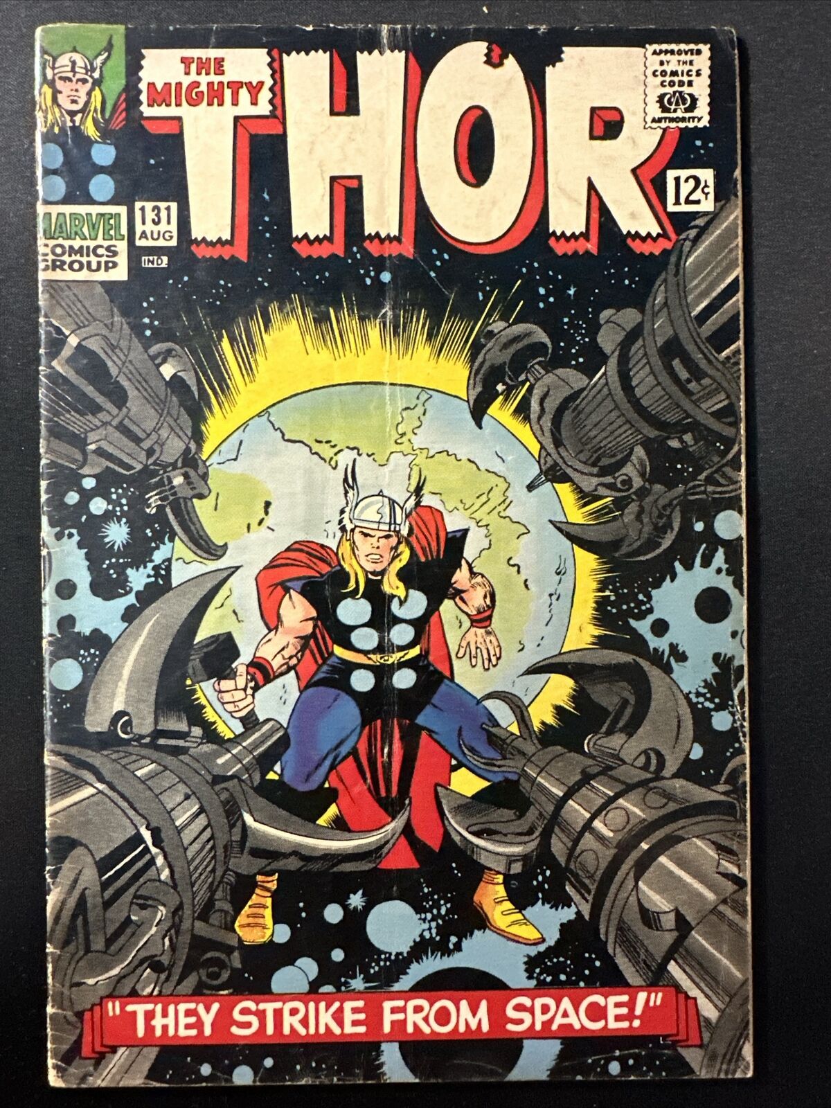 The Mighty Thor #131 Vintage Marvel Comics Silver Age 1st Print 1966 Good/VG *A2