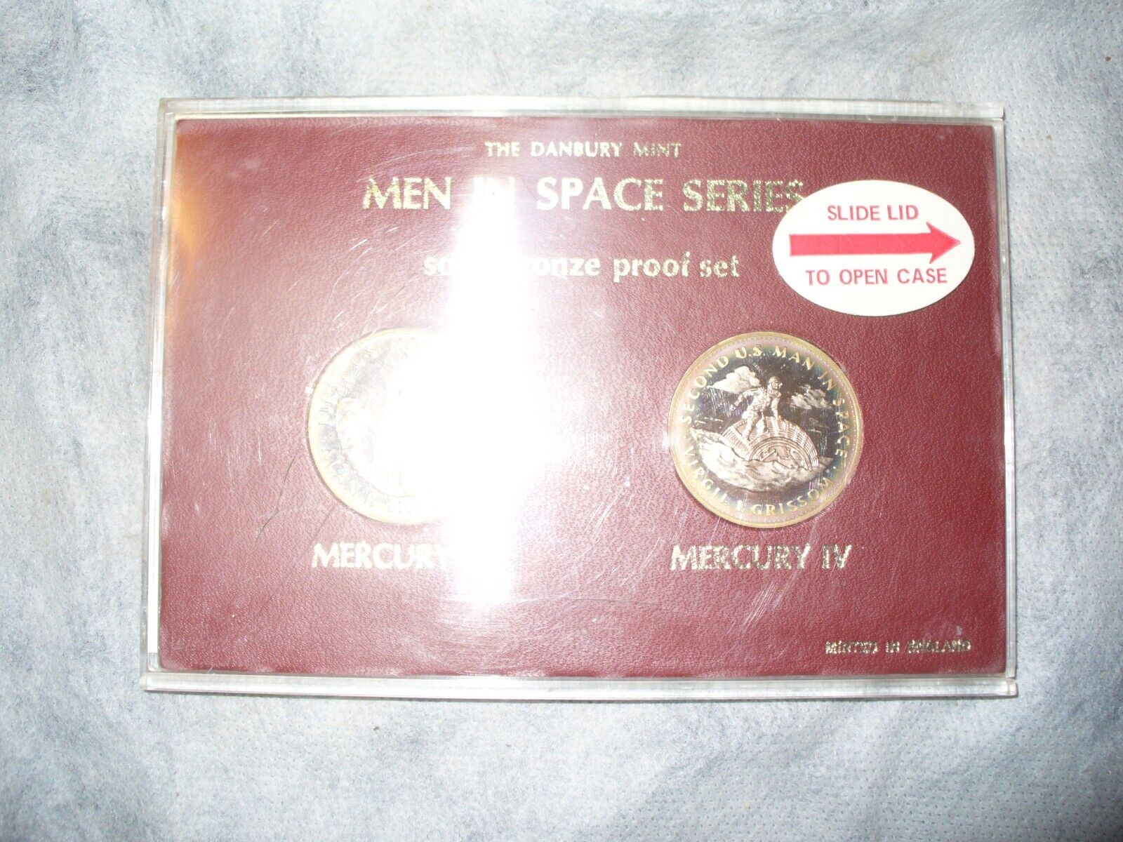 The Danbury Mint Mercury III IV solid bronze proof set coin coins *please read*
