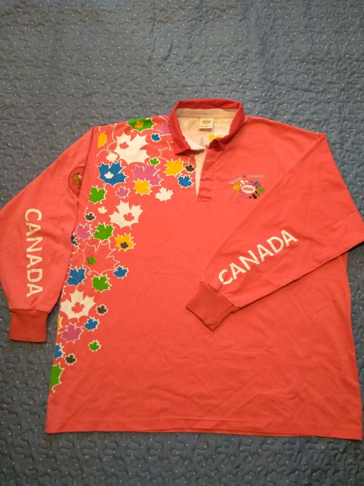 Vintage 1995 Canada Rugby Shirt Kix XXL