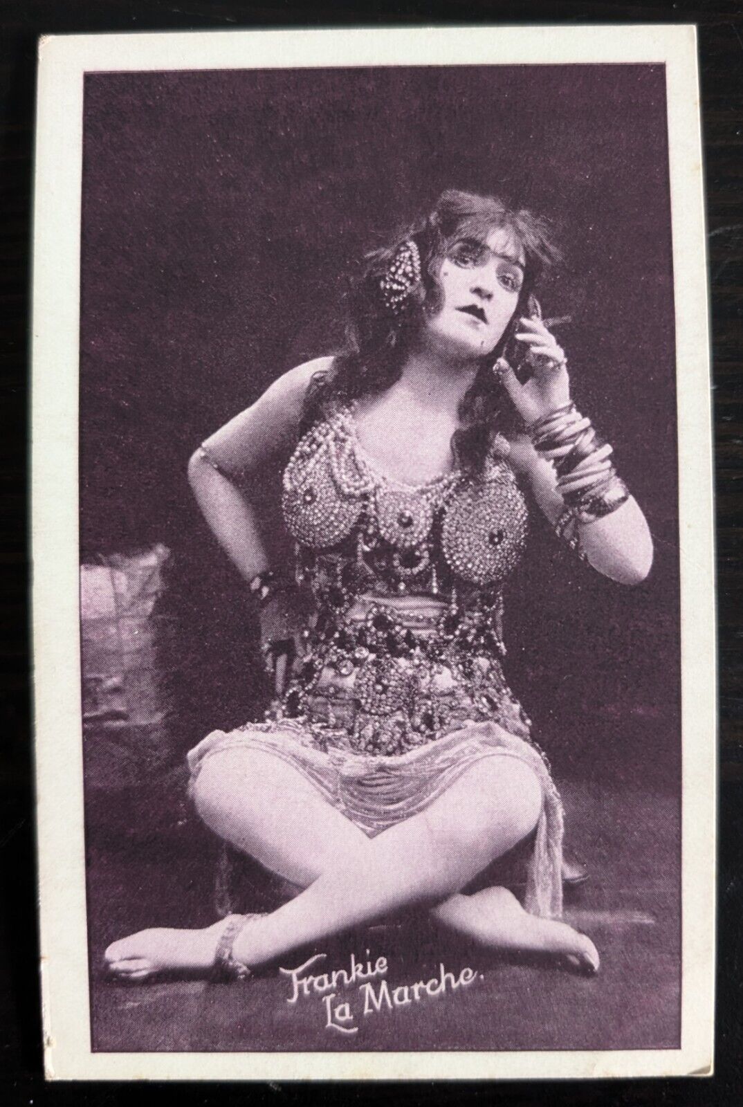 Actress Frankie La Marche Possible Drag Queen Risque Costume Vintage Postcard