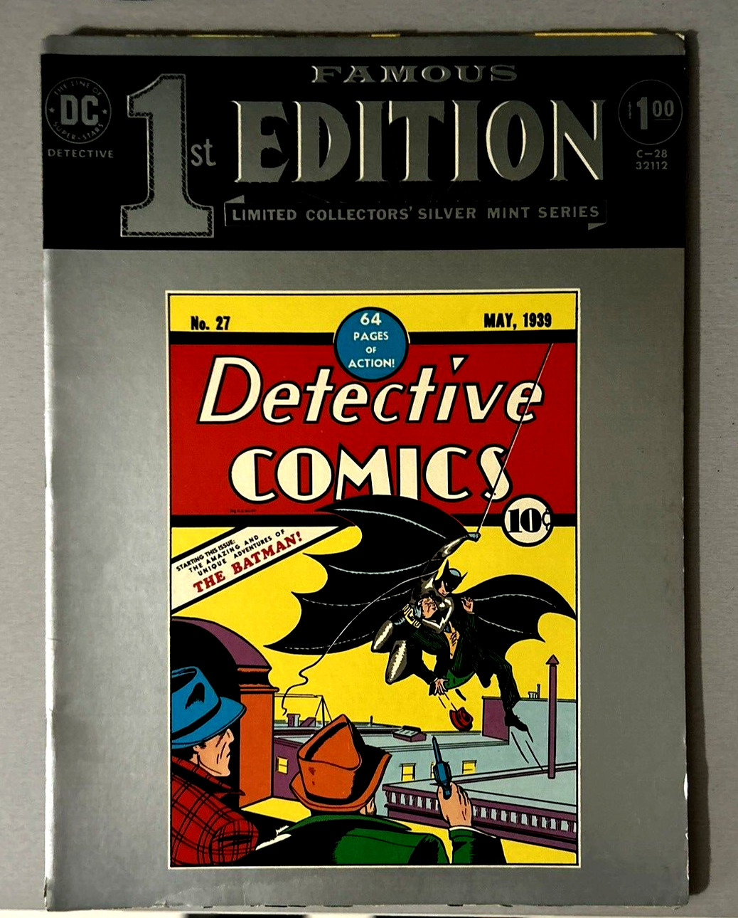 DC-Famous 1st Edition Detective Comics LTD/Collectors Silver Mint Series Batman