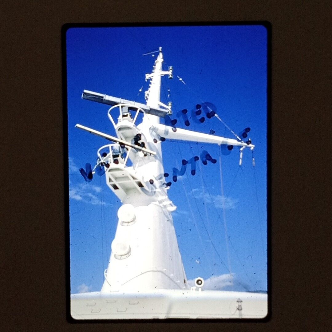 1974 Sun Princess Cruise Ship Radar Tower VTG 35mm Kodachrome Slide - Taken 1984