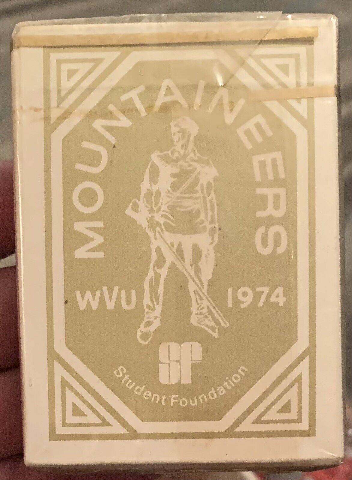 1974 NOS WEST VIRGINIA MOUNTAINEERS FOOTBALL TEAM PHOTOS PLAYING CARD SET
