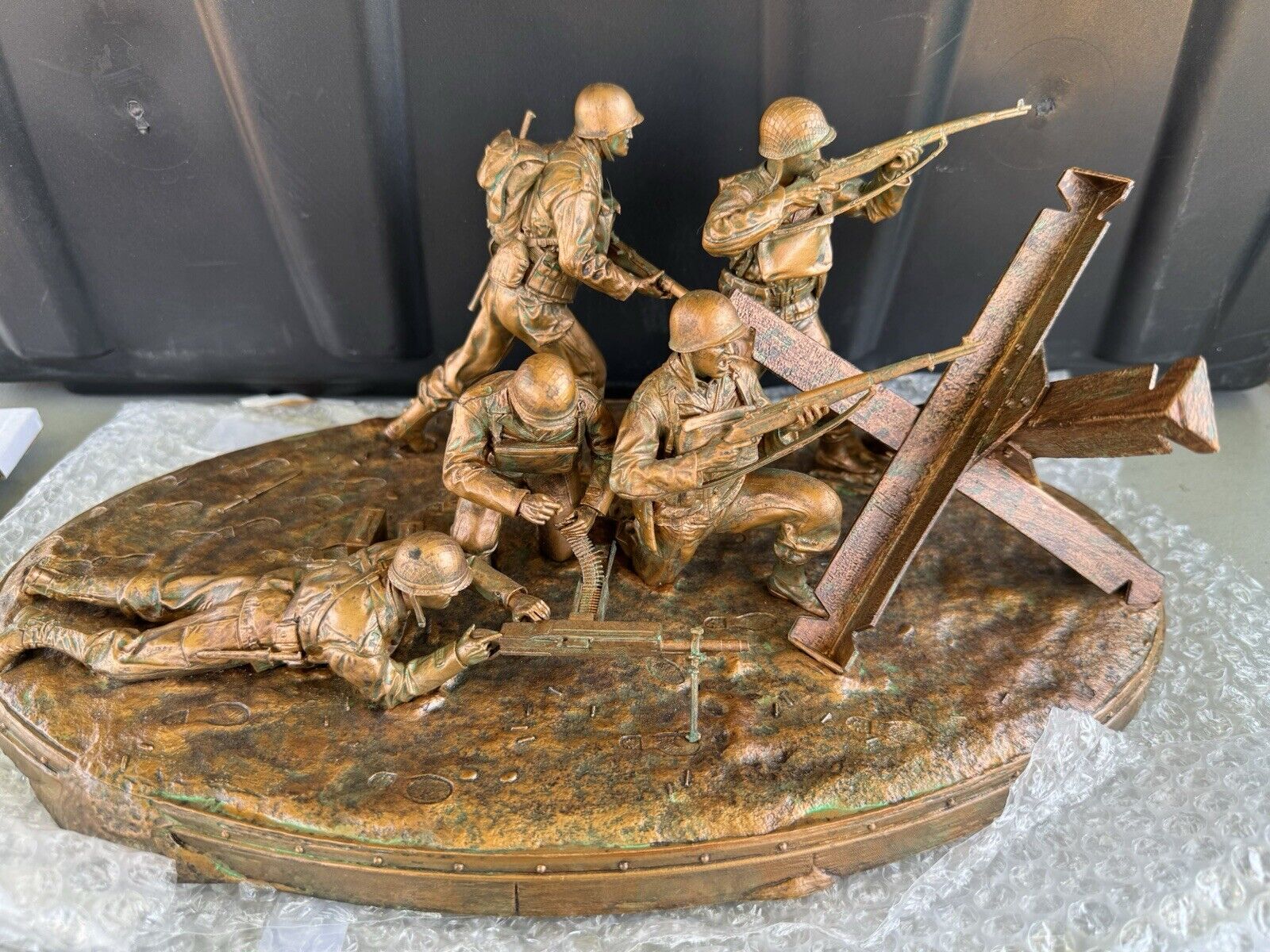 Call Of Sure WW11 Collectible  Book, Necklace Statue & Frame
