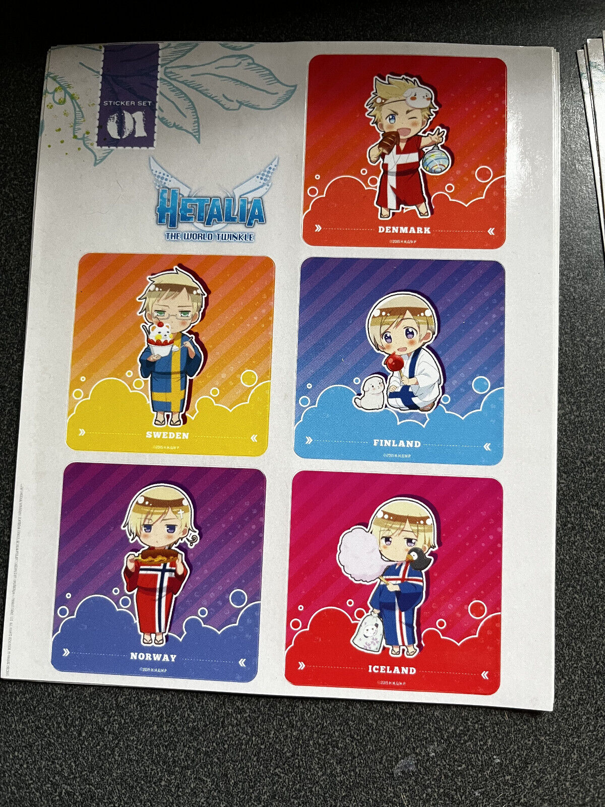Hetalia: World Twinkle Stickers - Nordics, Axis, Allies [Limited Edition]