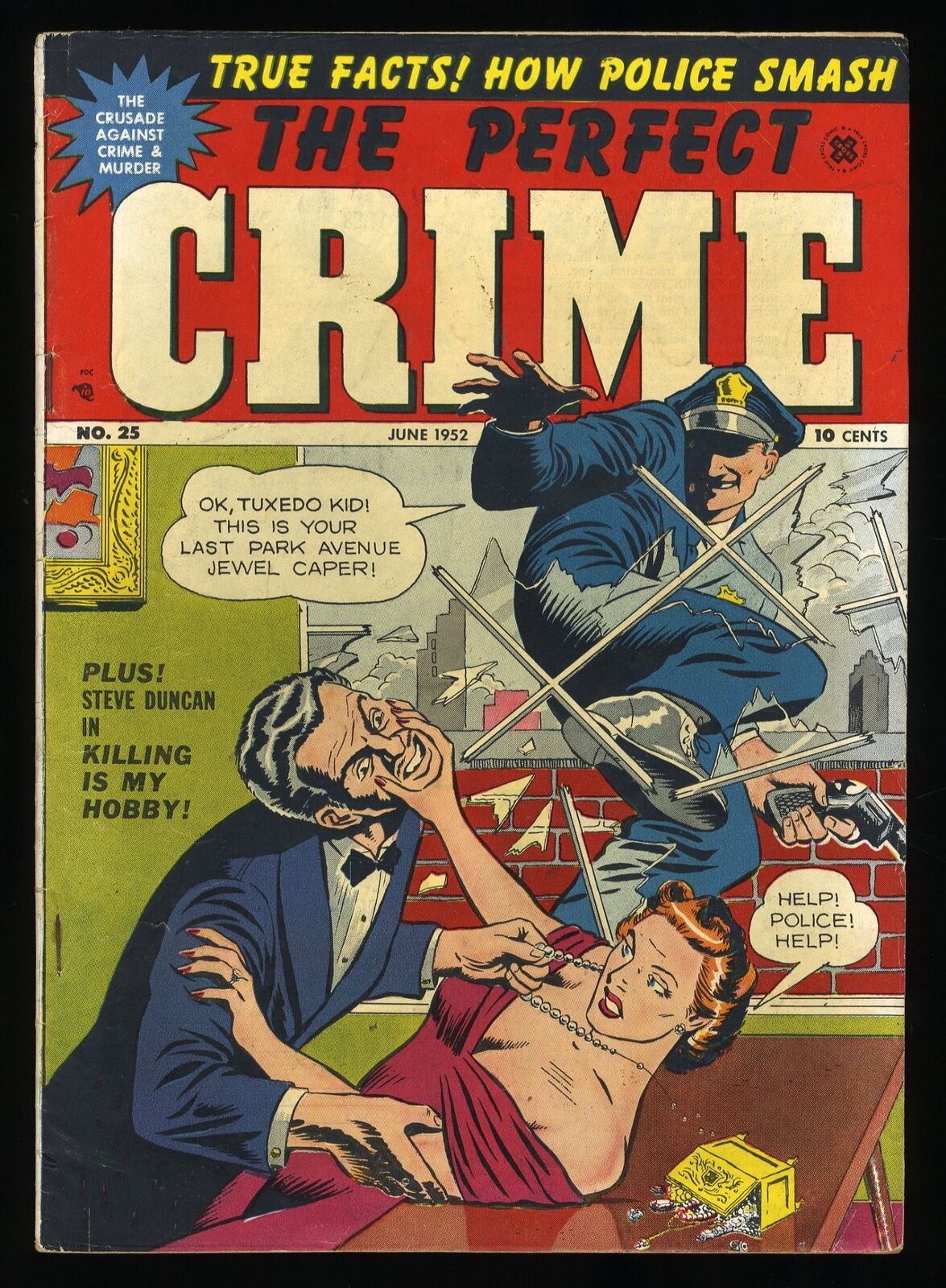 Perfect Crime #25 VG/FN 5.0 Extremely Scarce Cross Publ.
