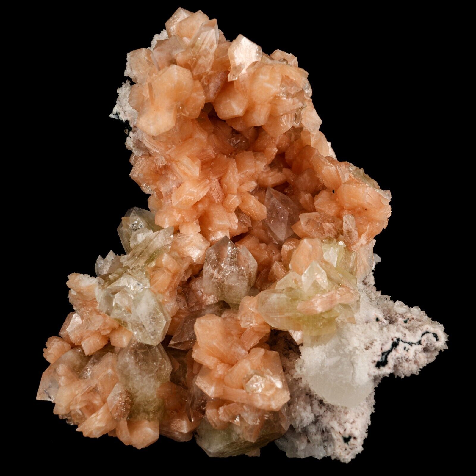 Apophyllite with Stilbite Natural Mineral Specimen # B 6014