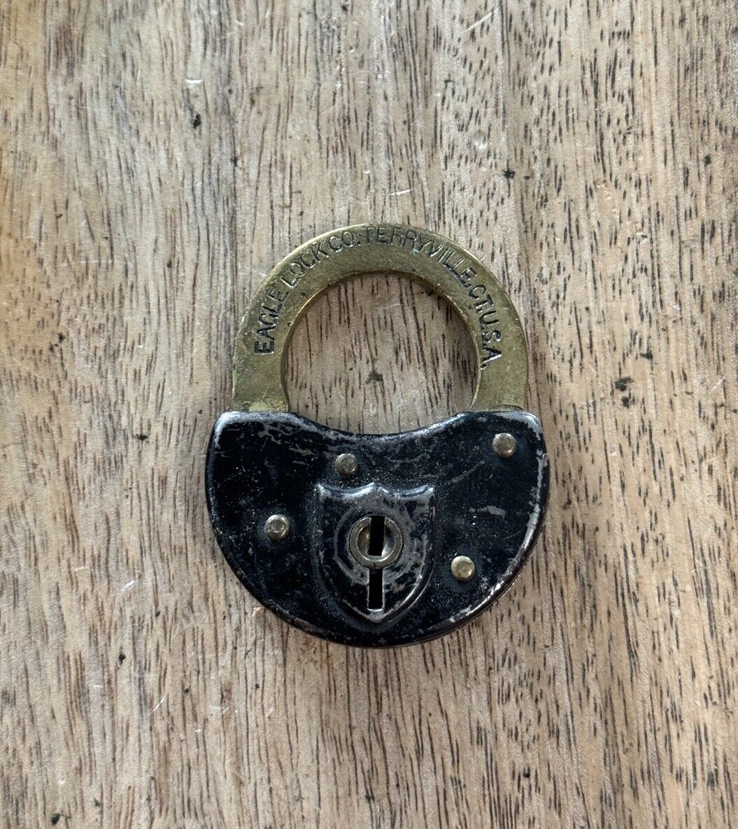 Vintage Old Eagle Padlock No Key Lock