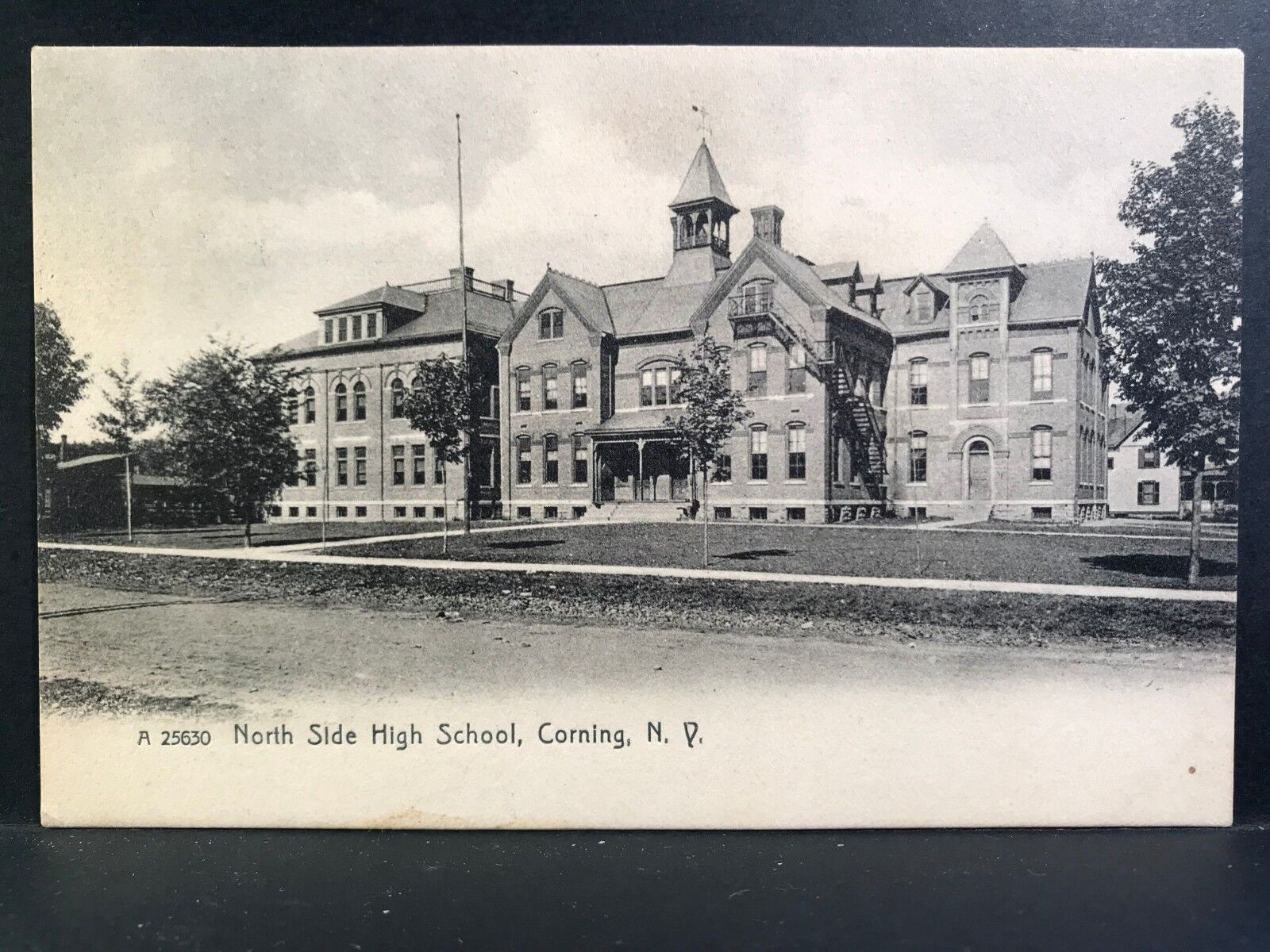 Postcard Corning NY c1907 - North Side High School