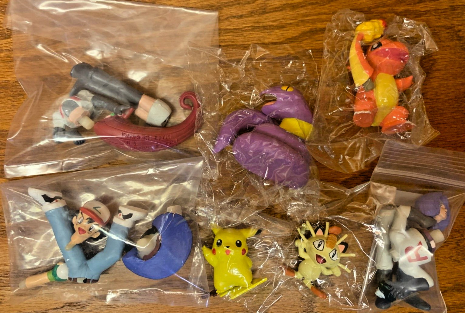 RARE Pokemon Real Figures TOMY gashapon Vintage Set of 7