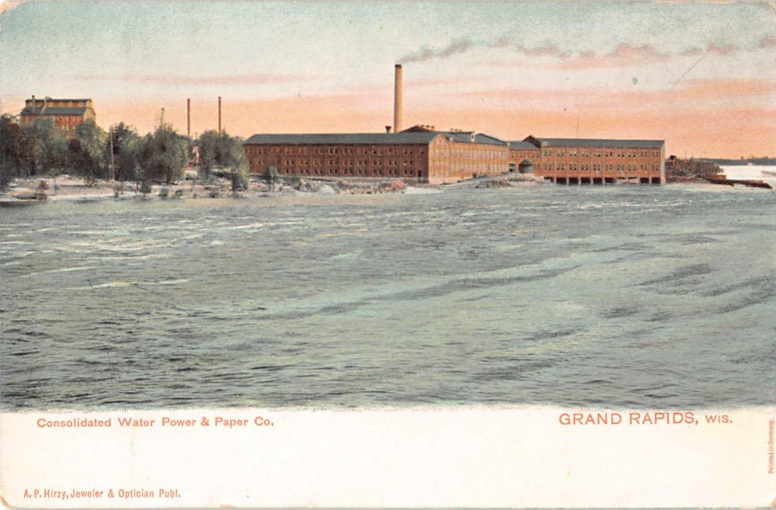 Consolidated Water Power & Paper Co., Grand Rapids, Wisconin-Very Old Postcard