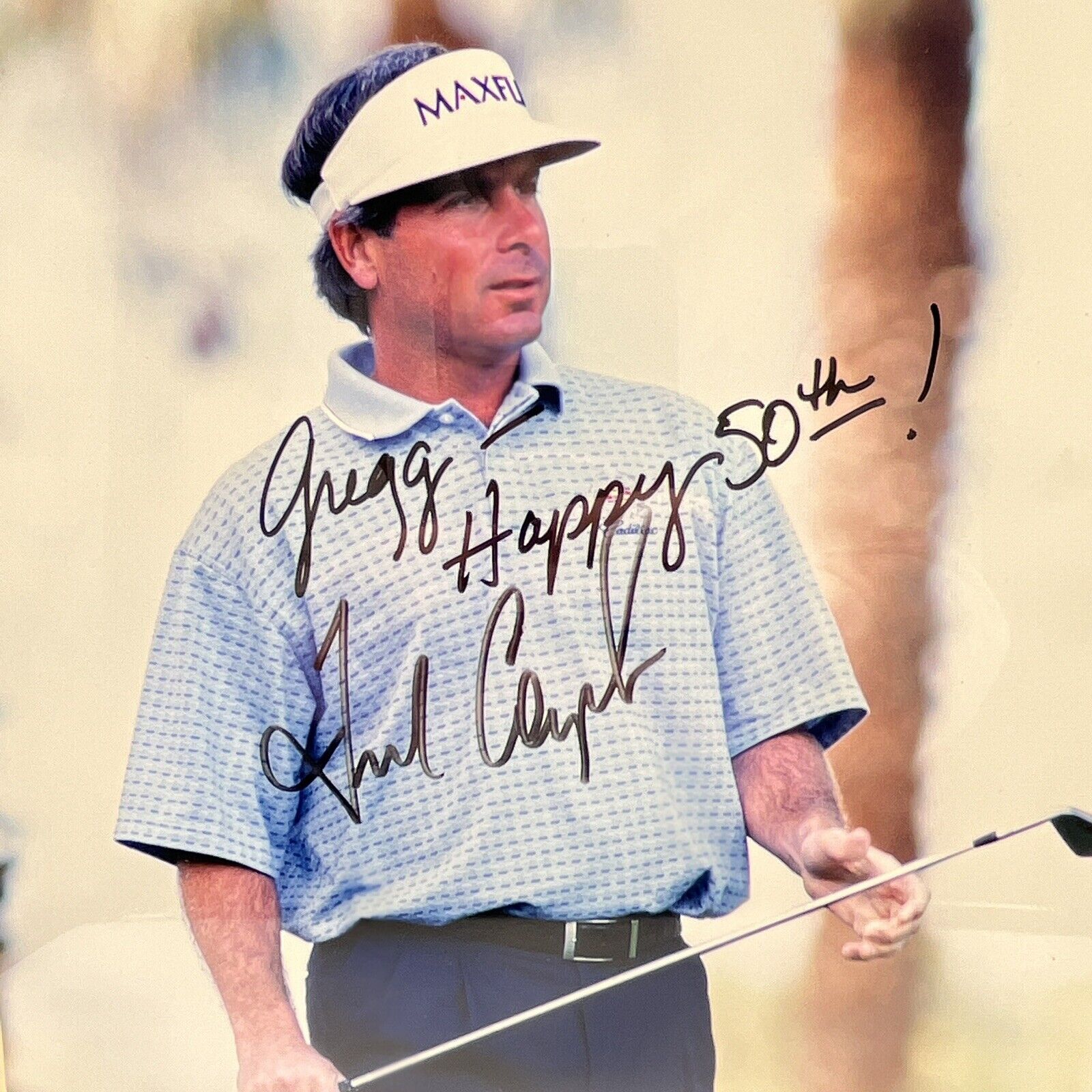 Fred Couples Autograph Framed Photograph Personalized No COA