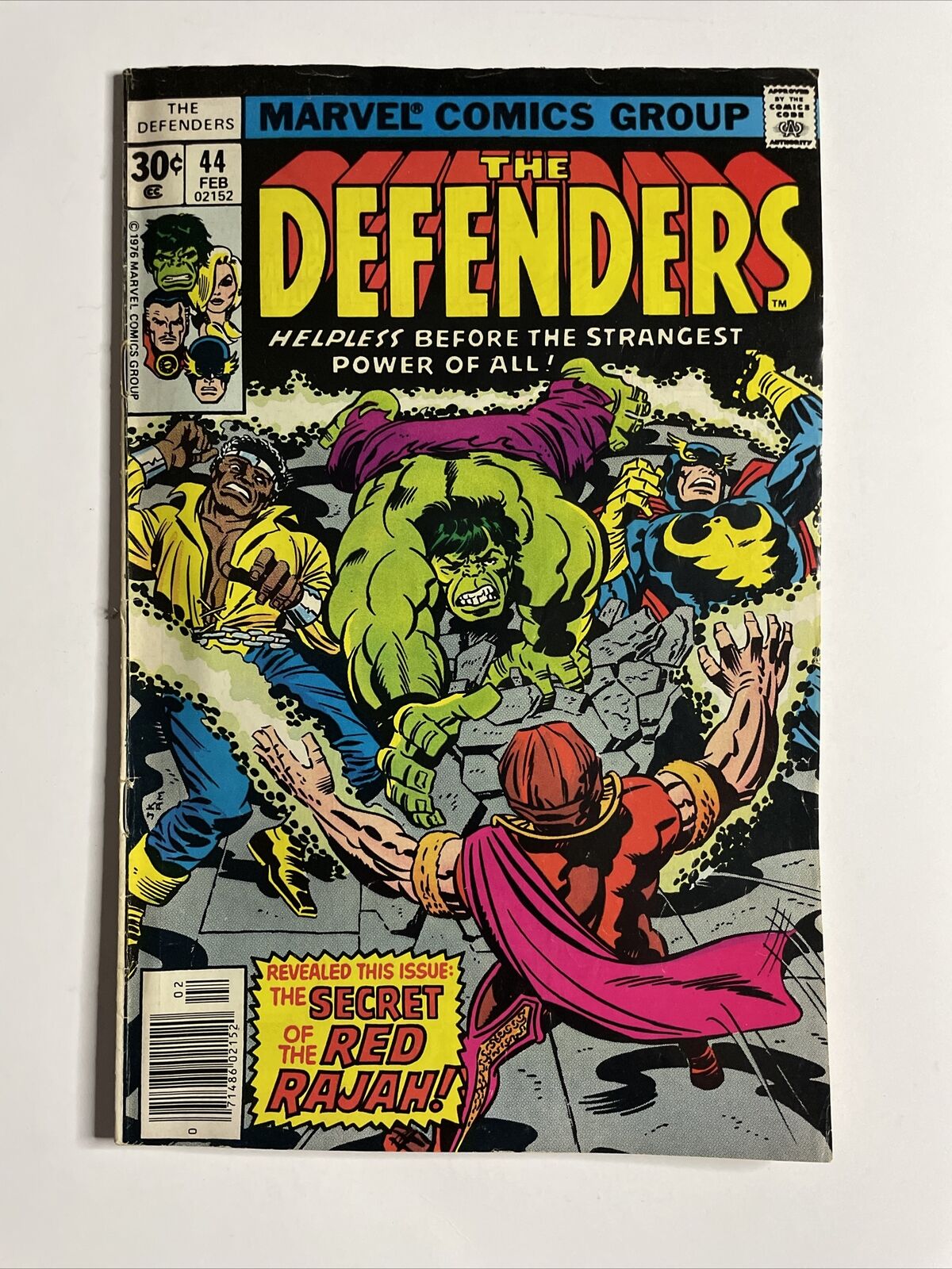 The Defenders #44 (1977) 7.0 FN Marvel Bronze Age Red Rajah Hellcat App Comic