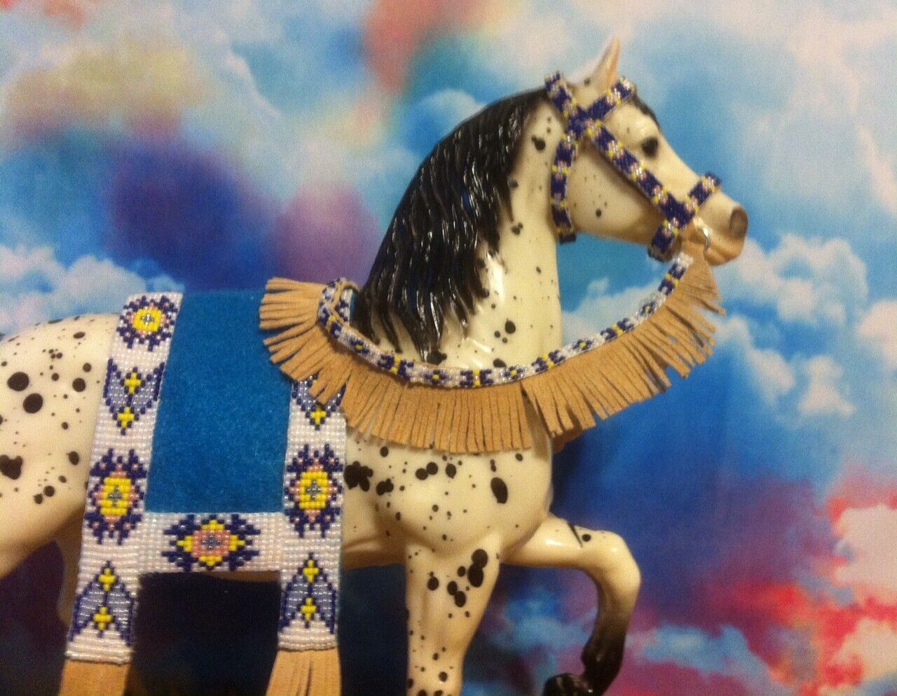 Breyer Western Prancer Custom Beaded Native Costume-Horse Not Included