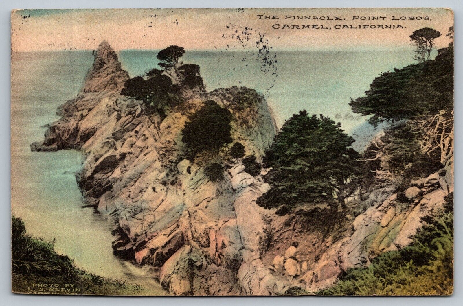 Postcard Pinnacle Point Lobos Carmel California CA