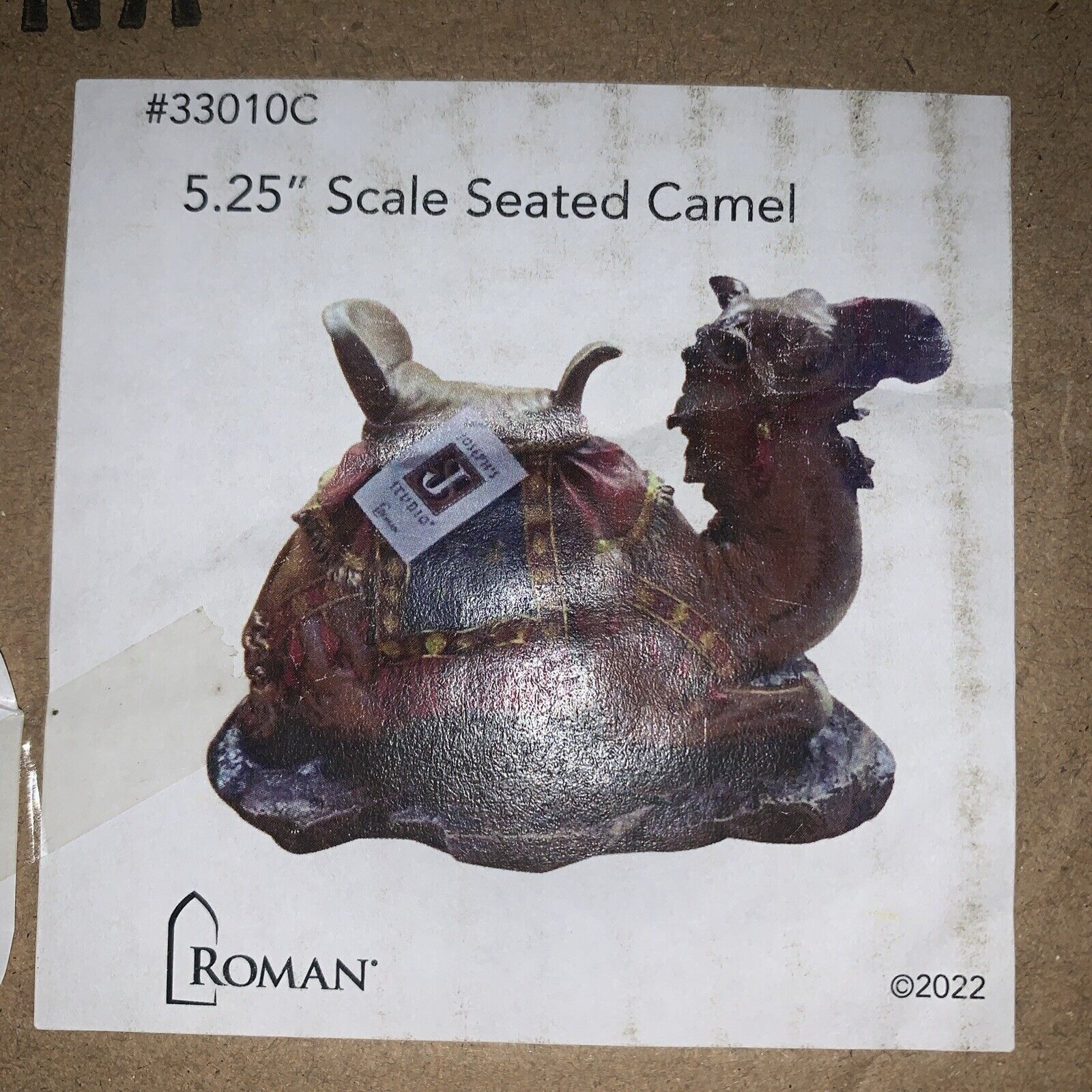 Romans 5.25 Inch Scale Seated Camel Christmas Nativity, # 33010C