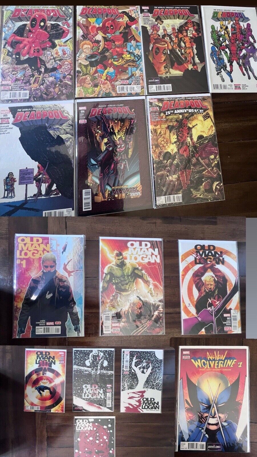 Deadpool Old Man Logan All New Wolverine Magneto First Print Comics
