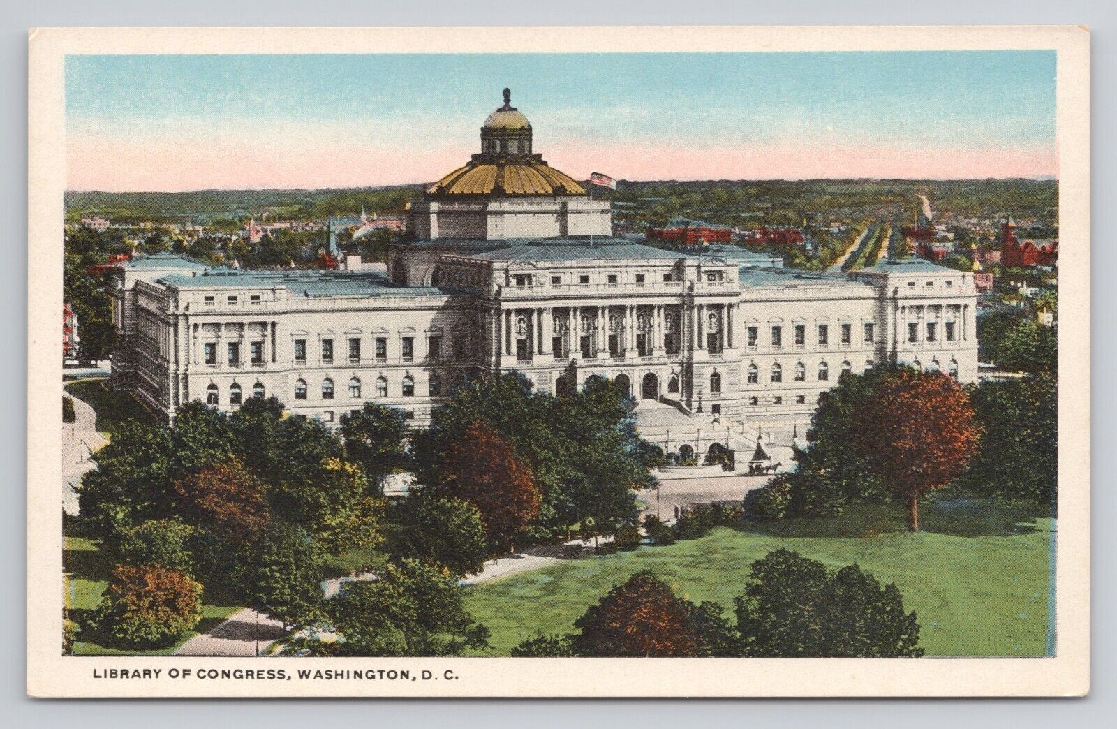 Postcard Library of Congress Washington DC