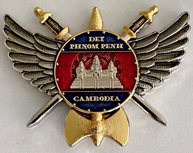 USMC MSG-D Marine Security Guard Detachment Phnom Penh, Cambodia Challenge Coin