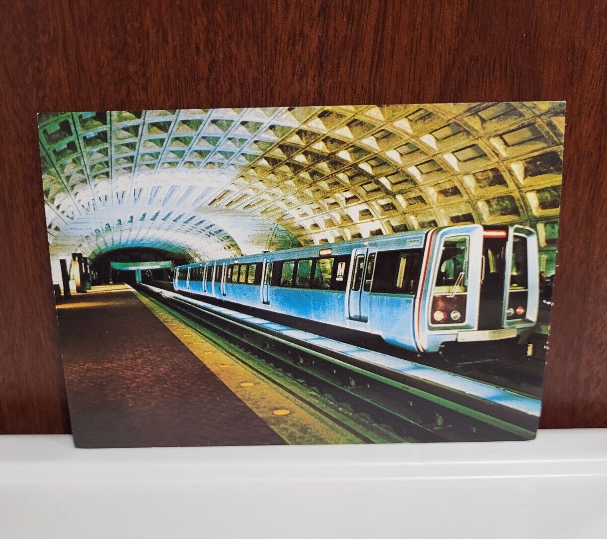 SPACIOUS METRO STATIONS  5.75 x 4  Postcard  WASHINGTON DC  Rapid Rail Transit