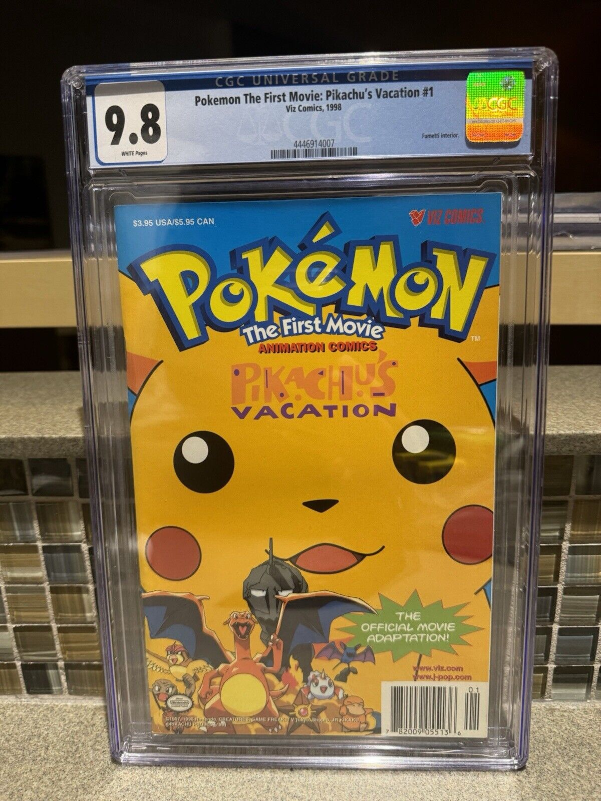 Pokemon The First Movie Comic Pikachu's Vacation #1 CGC 9.8  Viz Comics 1999 NM