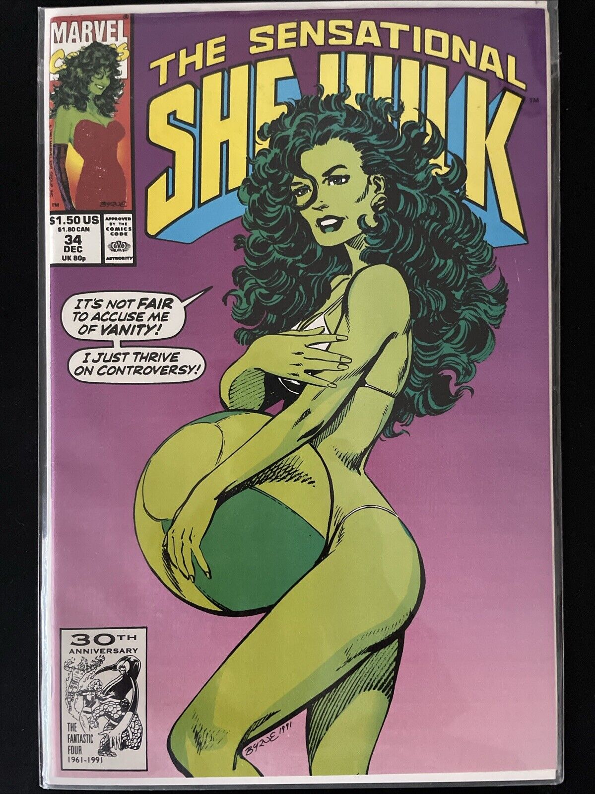 The Sensational She-Hulk #34 (Marvel) Vanity Fair Cover John Byrne