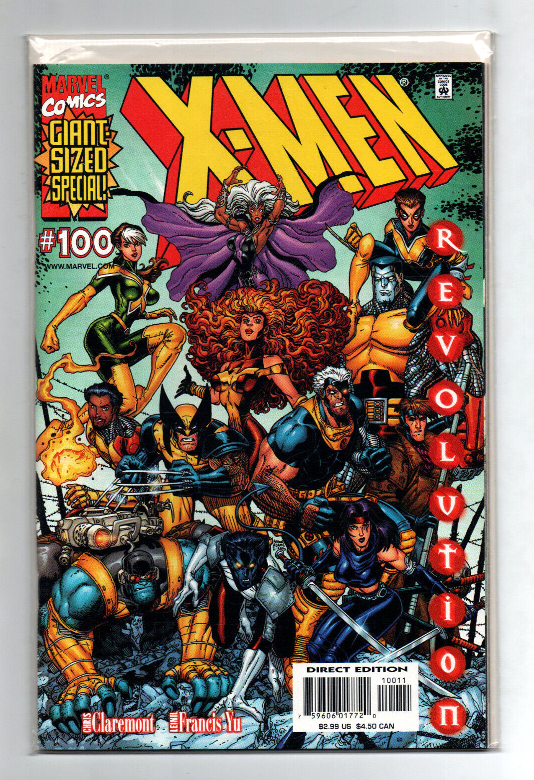 X-Men vol.1 #100 - (7) variant cover set - Art Adams - Revolutions - 2000 - NM