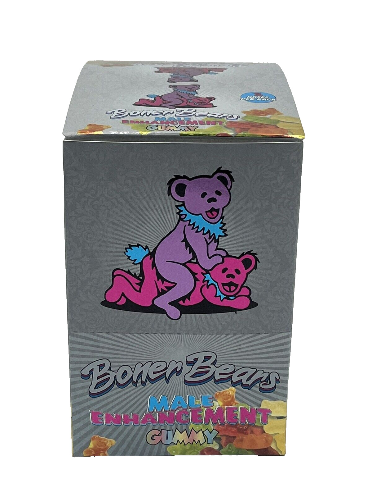 Boner Bear Male Enhancement (24 Packs) 3 Gummies Per Pack .