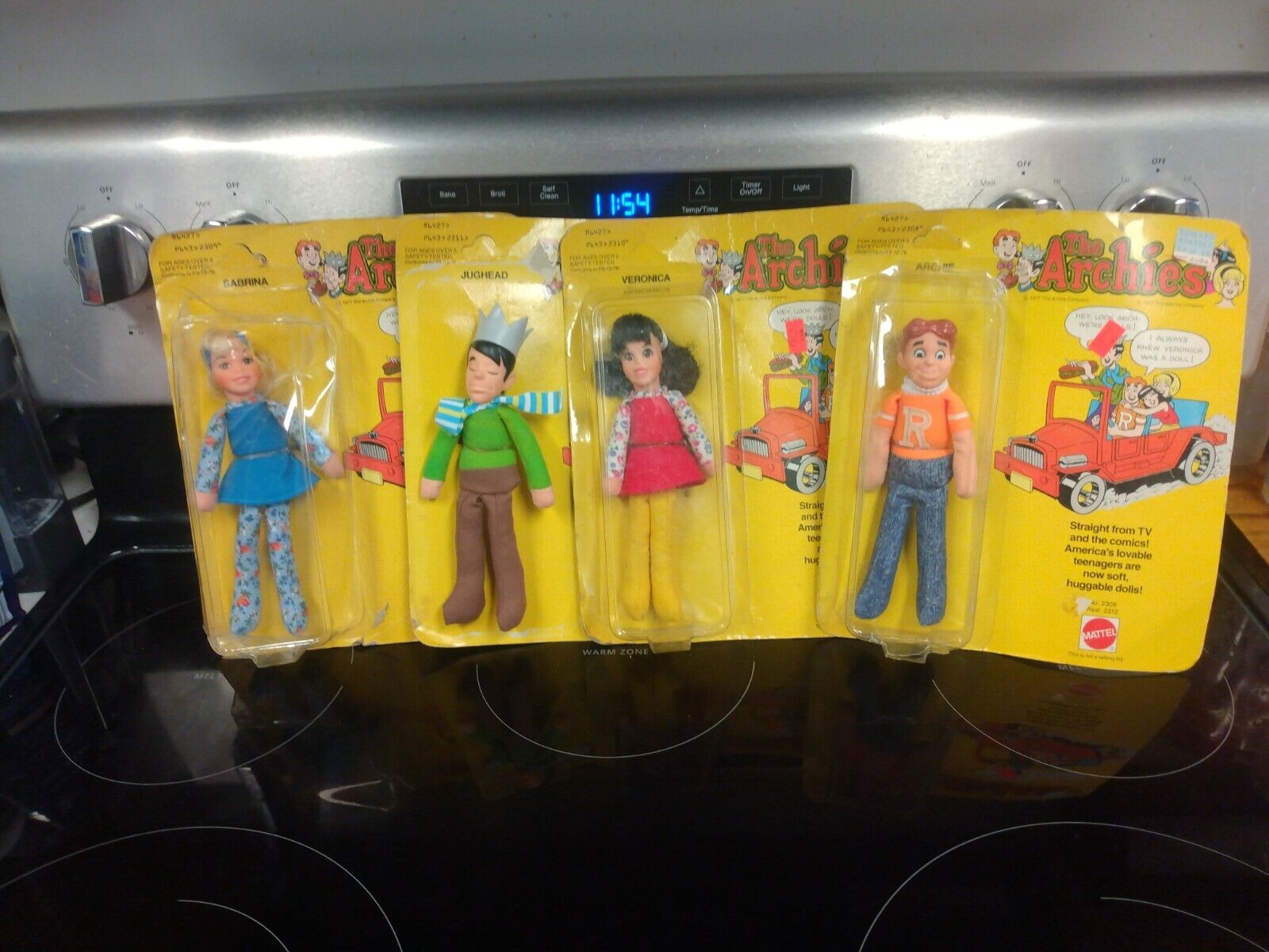 Vintage Mattel The Archies - 1977 Jughead,Veronica,Archie, Sabrina ,Set Of 4.