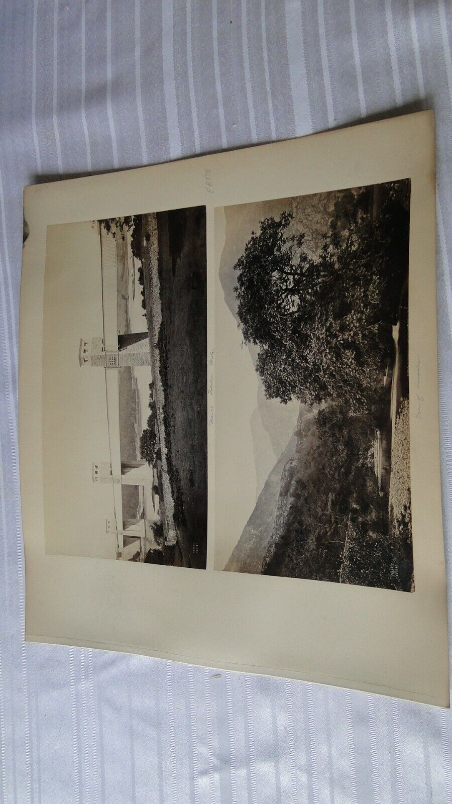 Vintage 19th Century British Albumen Photo Snowden & Menai Suspension Bridge