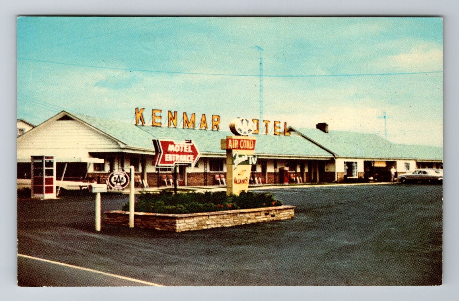 Newburg PA-Pennsylvania, Kenmar Motel, Advertising, Antique Vintage Postcard