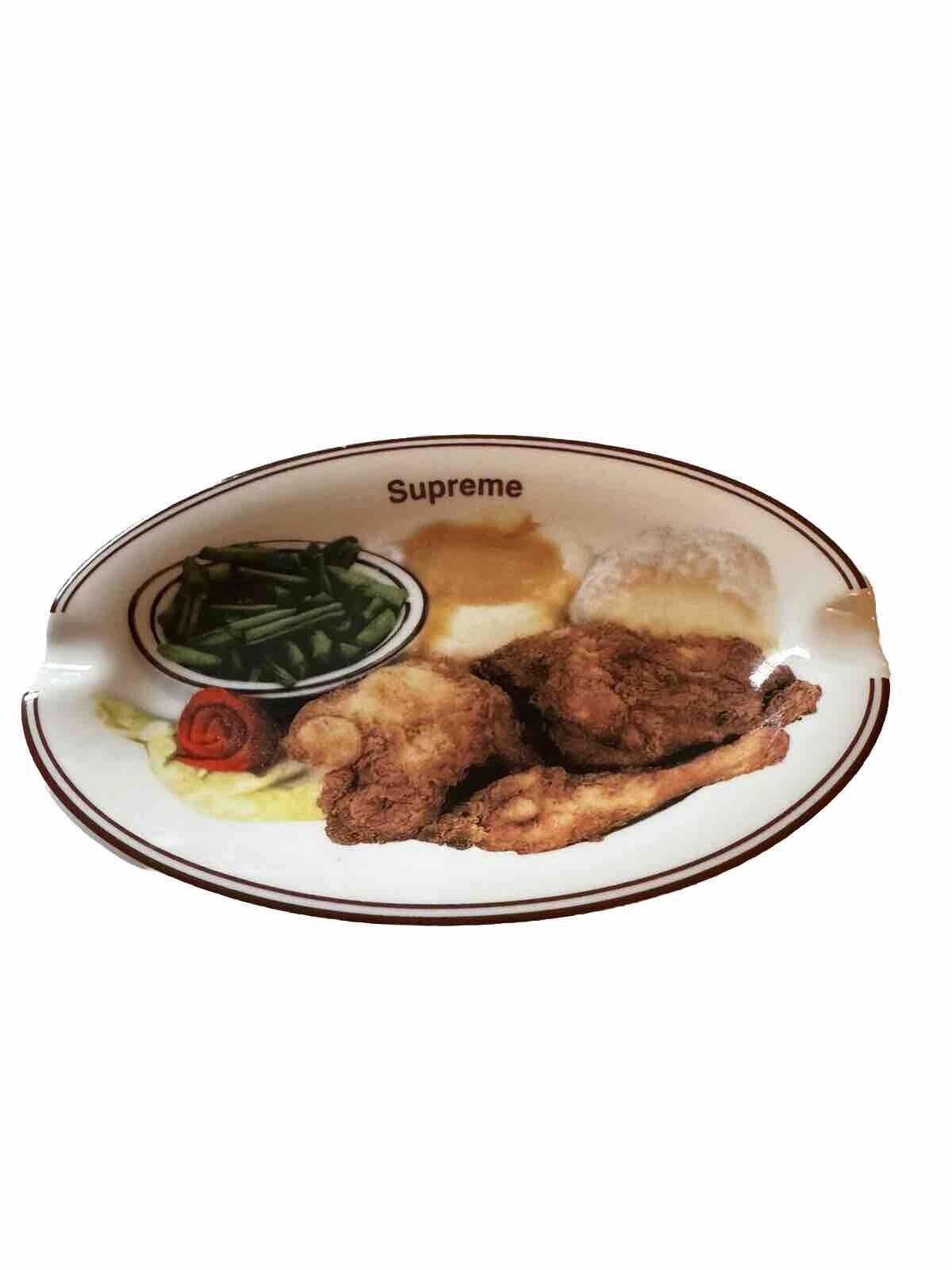 Supreme Chicken Dinner Plate Ashtray New SS18 MARK GONZALES JASON DILL Box Logo