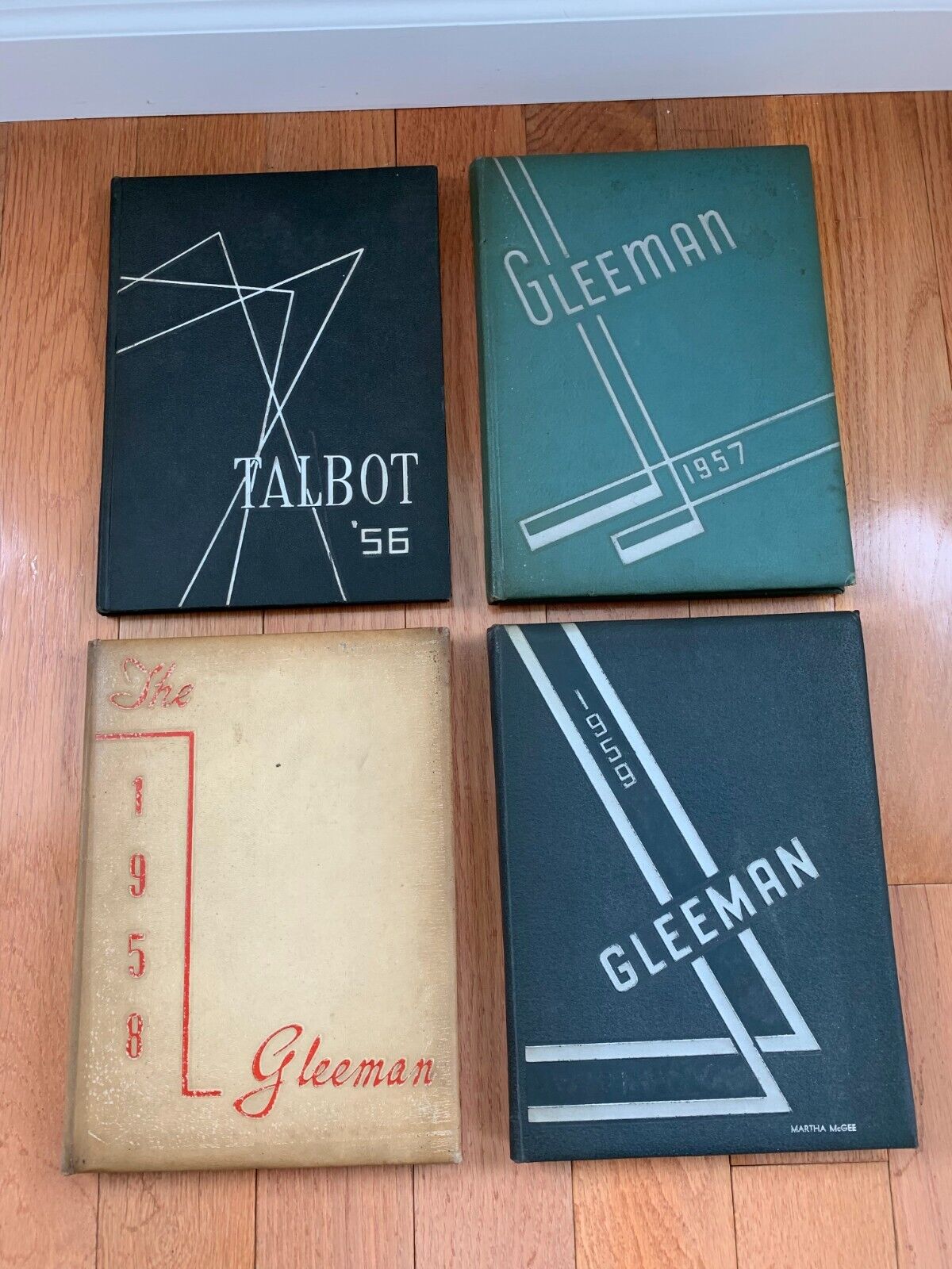 Vintage 1956-1959 Gleeman Talbot Pittsburgh Public High School Year Book Lot 4