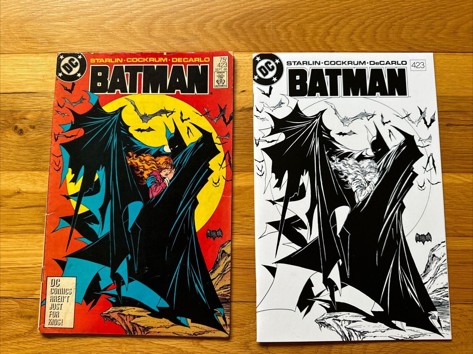 Batman #423 DC Comics 1988 Todd McFarlane cover, 3rd Print -+ Sketch Cover