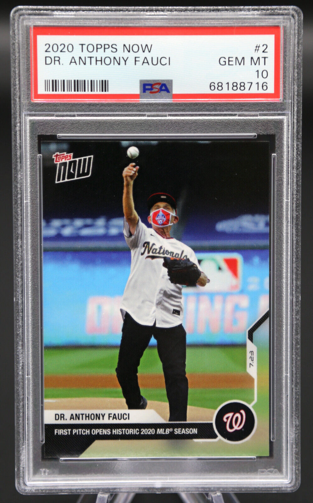 2020 Topps Now DR ANTHONY FAUCI #2 First Pitch PSA 10 Gem Mint 💎 🇺🇸 ⚾️