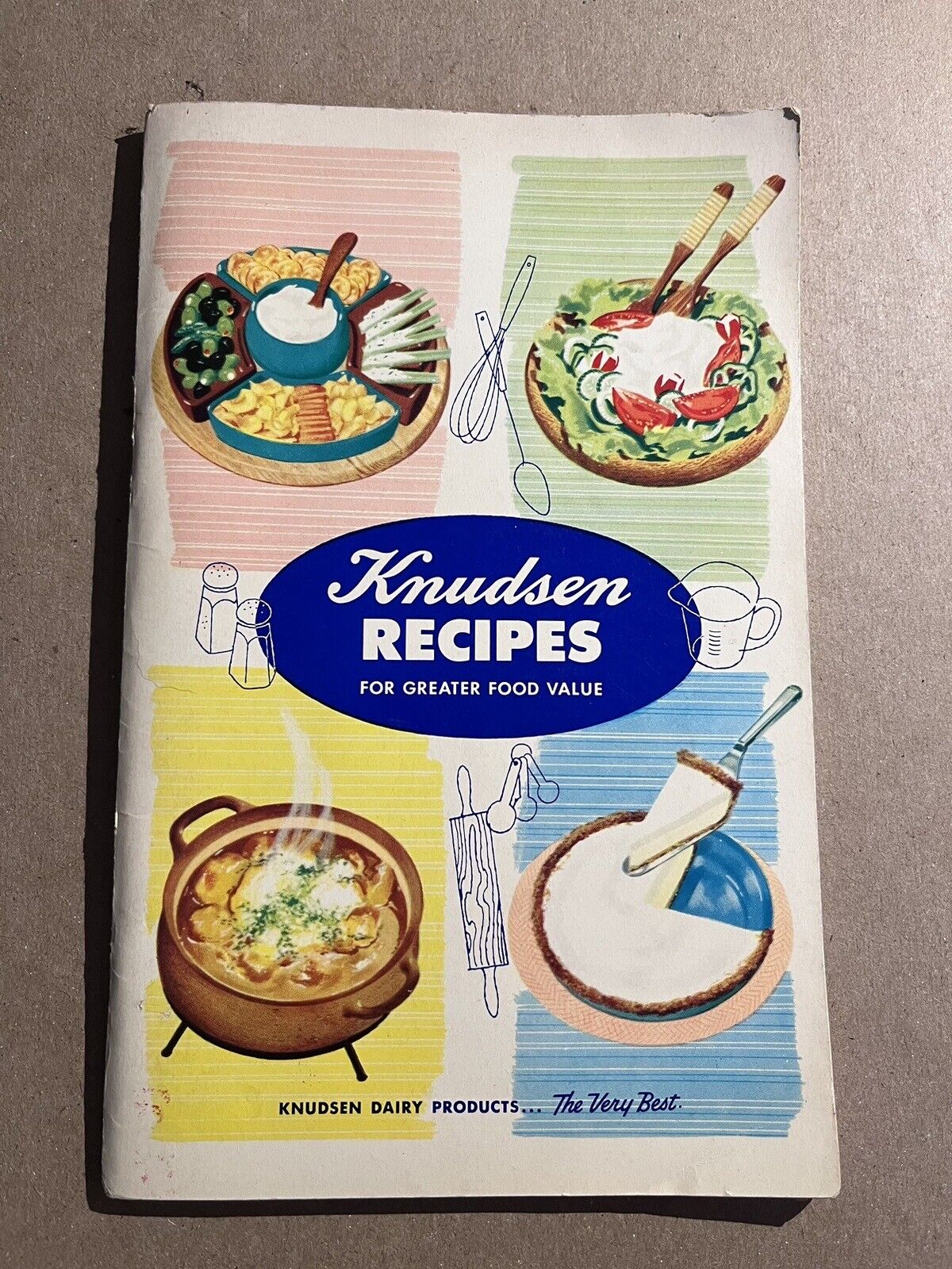 Vintage 1953 KNUDSEN RECIPES FOR GREATER FOOD VALUE Recipe Pamphlet