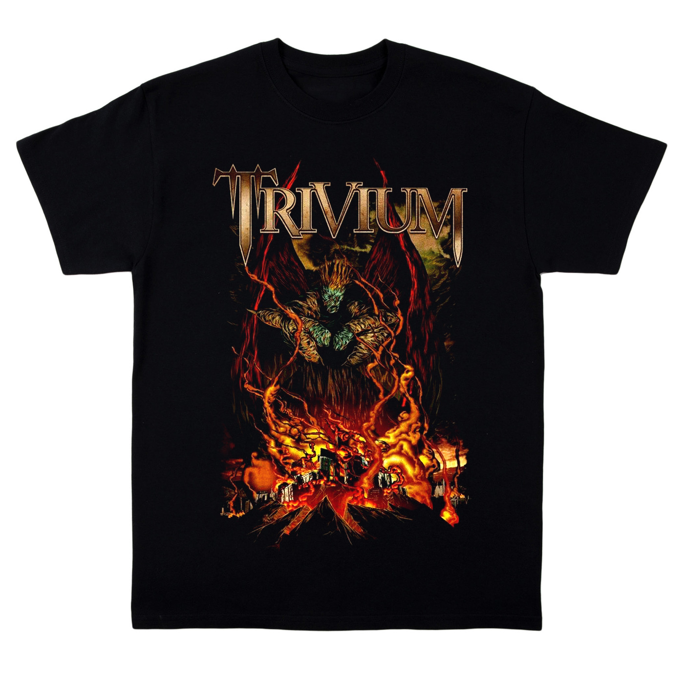 Vtg Metal Band Tour Trivium Band T Shirt For Fans Cotton Full Size Unisex LL203