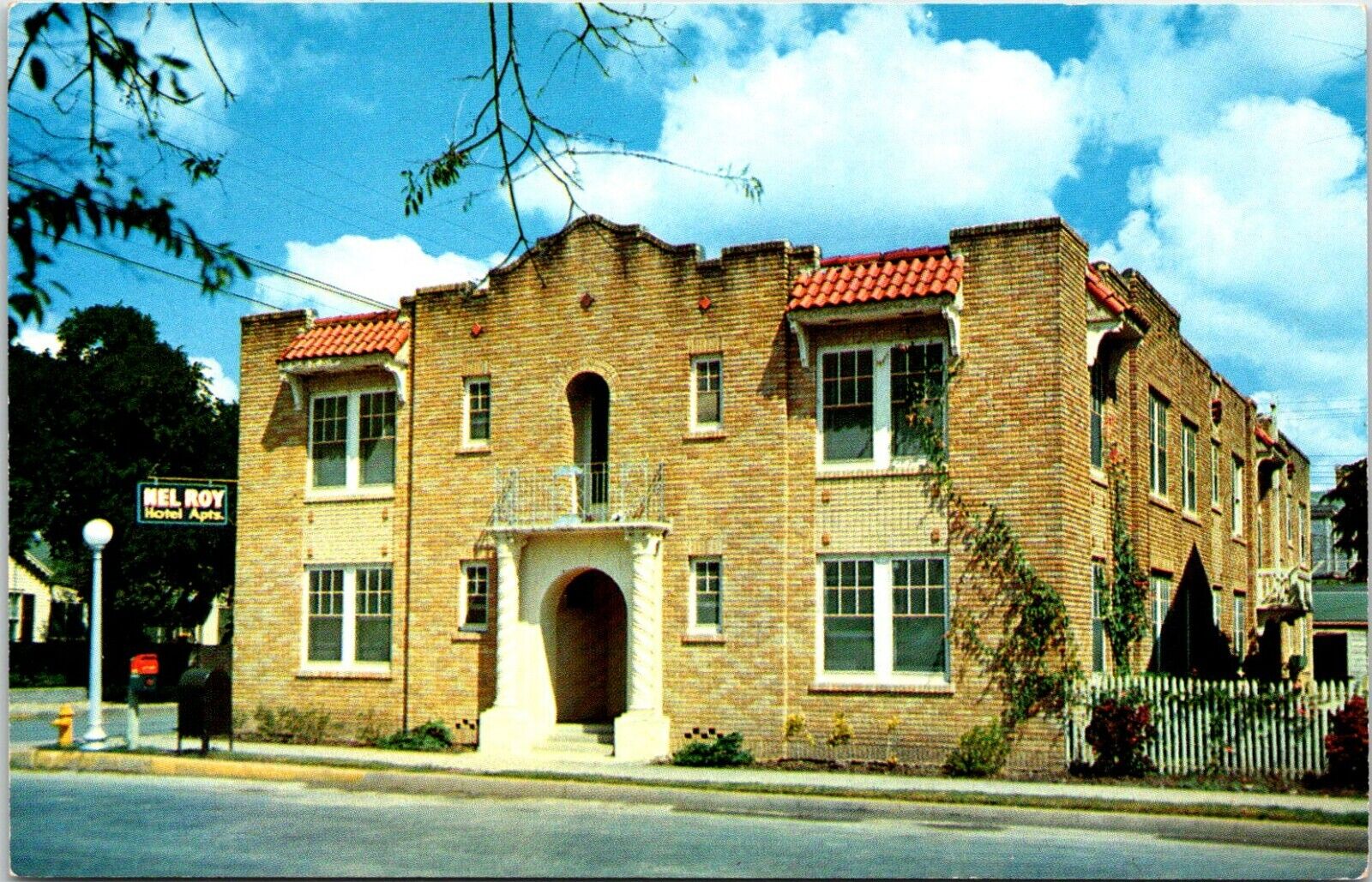 Postcard Nel Roy Hotel Apartments Charles Brownsville Texas A100