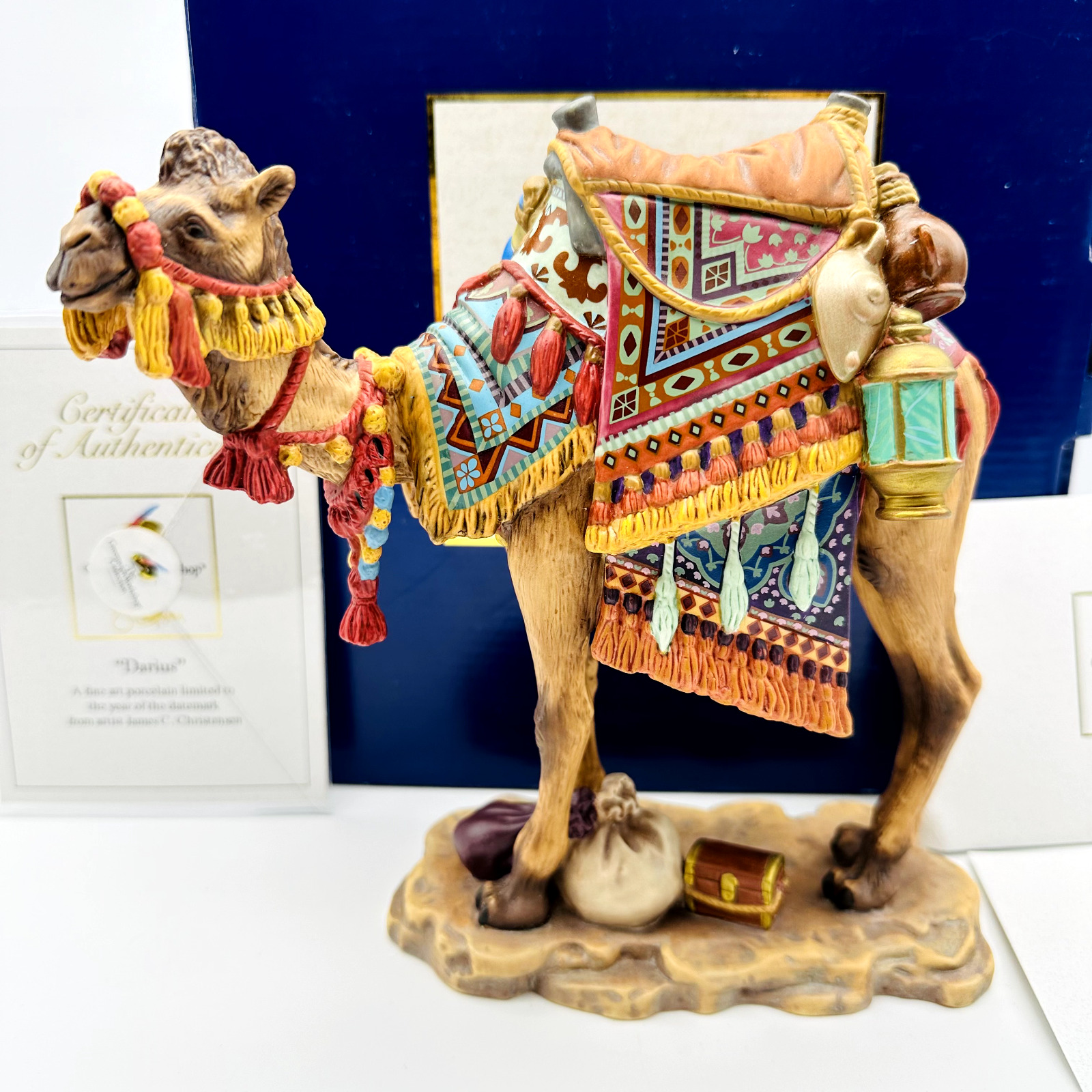 James Christensen Porcelain Camel Darius Nativity Greenwich Workshop