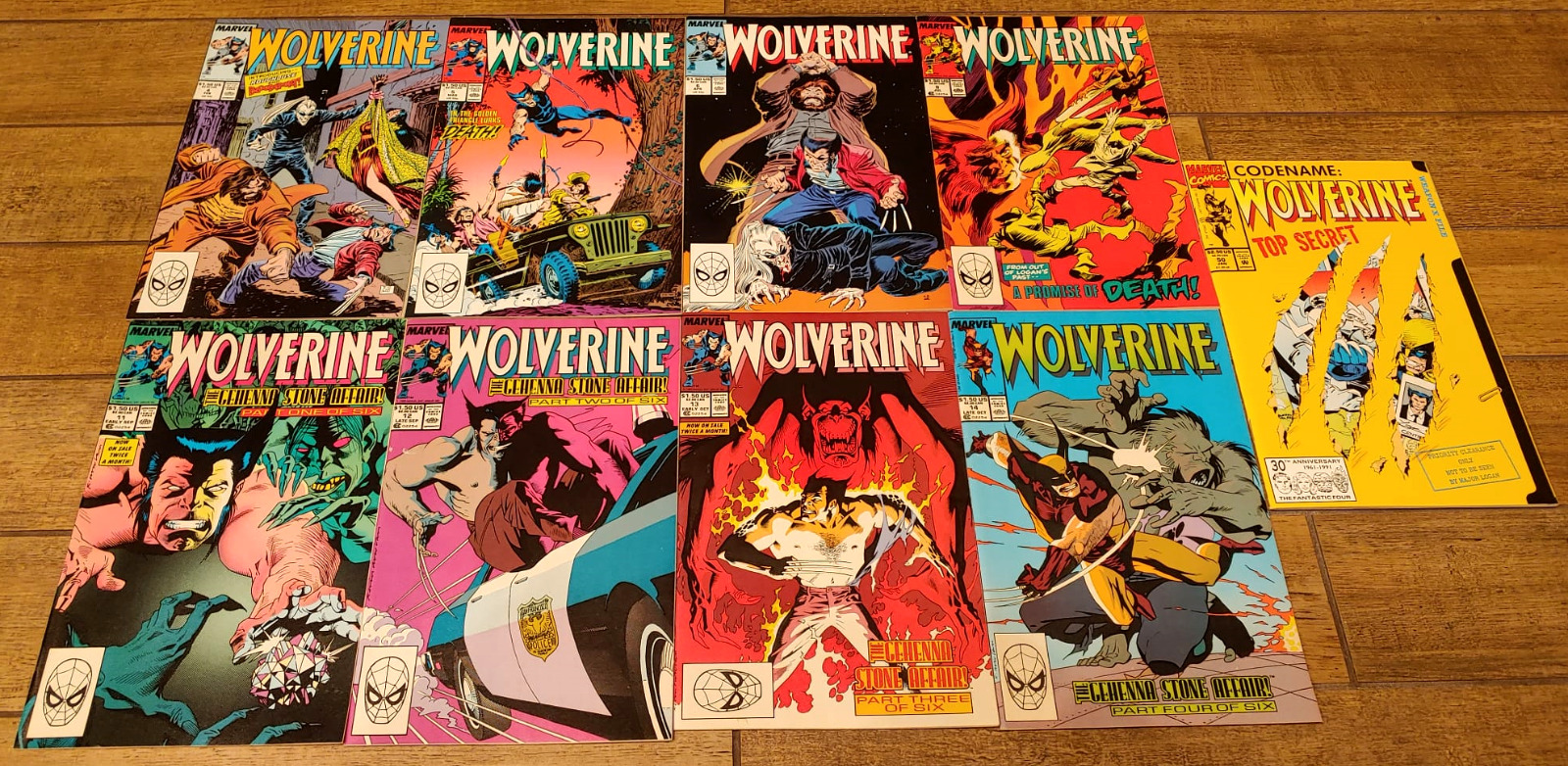 Marvel Comics Wolverine Lot 1991 4 5 6 9 11 12 13 14 50 Bulk