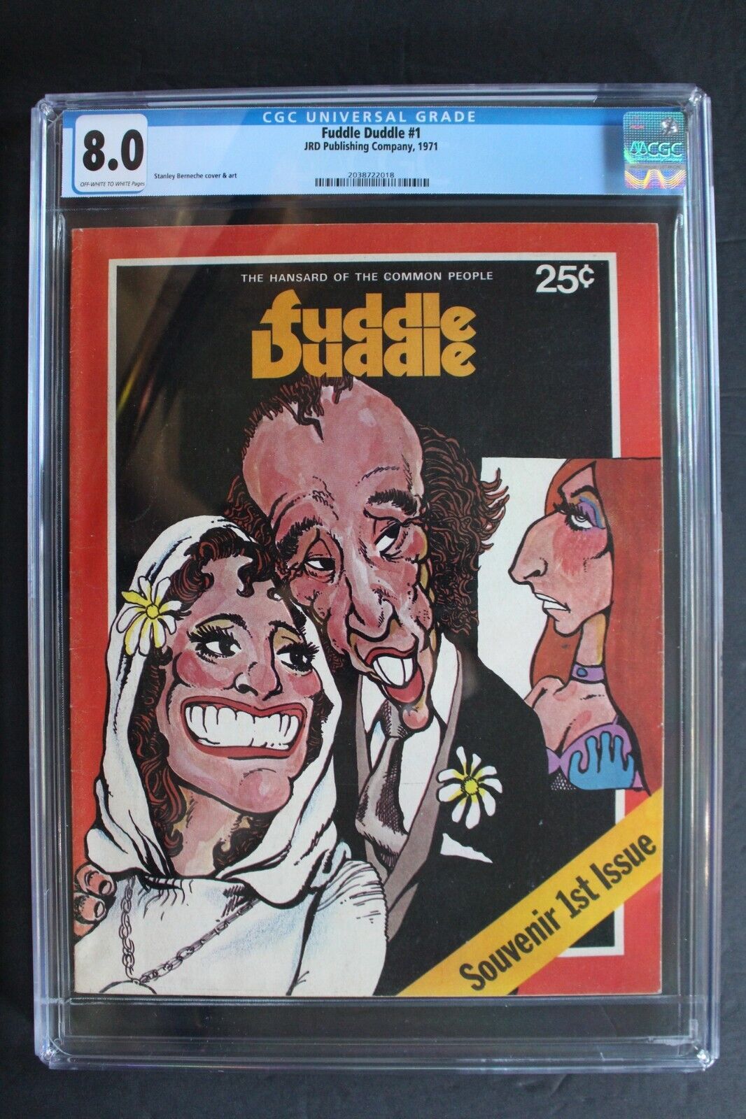 FUDDLE DUDDLE #1 1st Maggie & Pierre Elliot Trudeau in COMICS 1971 RARE CGC 8.0