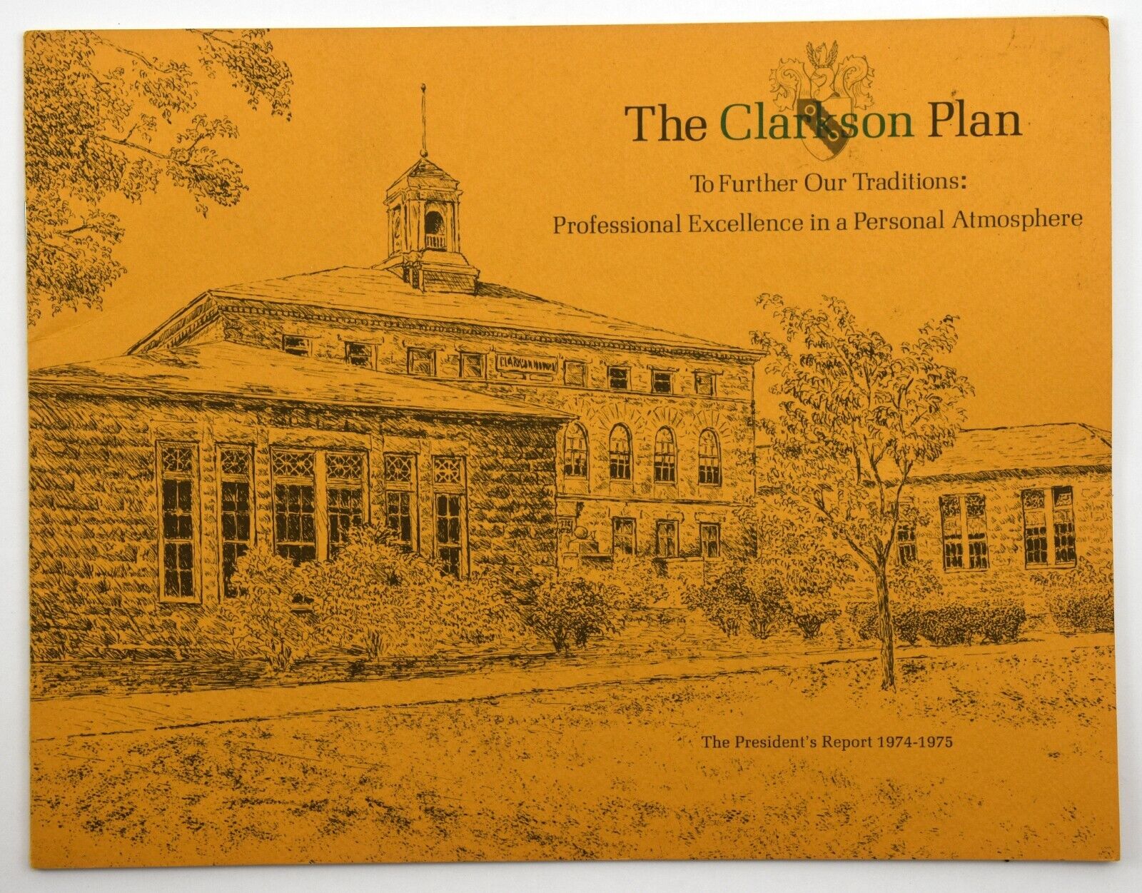 Clarkson University Magazine President's Report  October 1975 Potsdam Knights