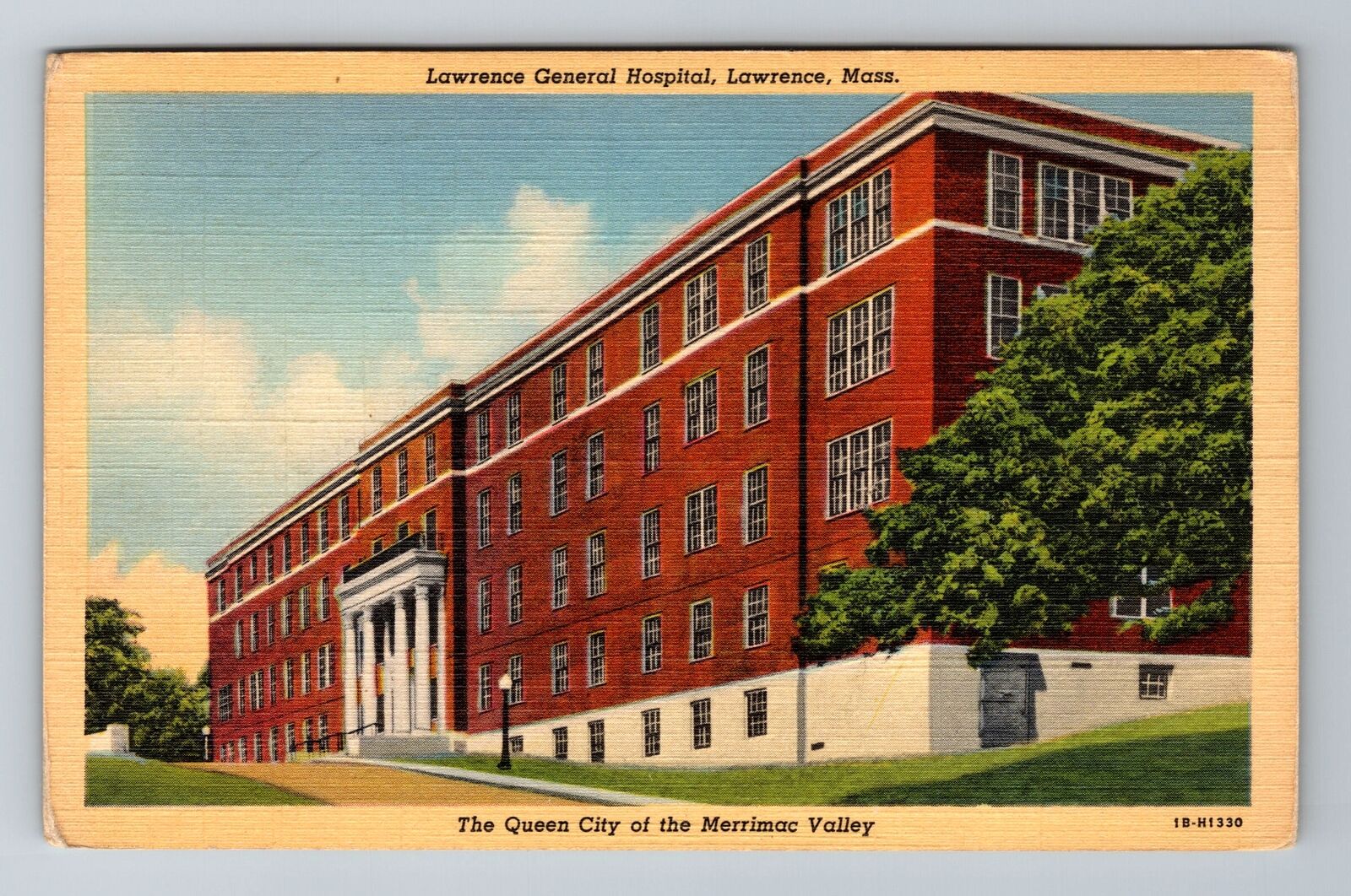Lawrence MA-Massachusetts, Lawrence General Hospital, Antique, Vintage Postcard