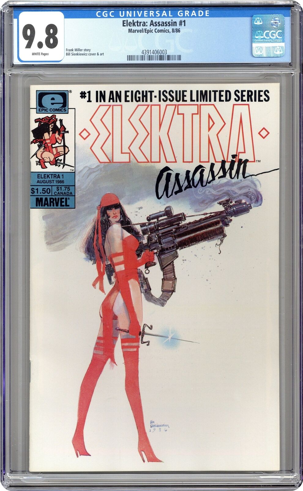 Elektra Assassin #1 CGC 9.8 1986 4391406003