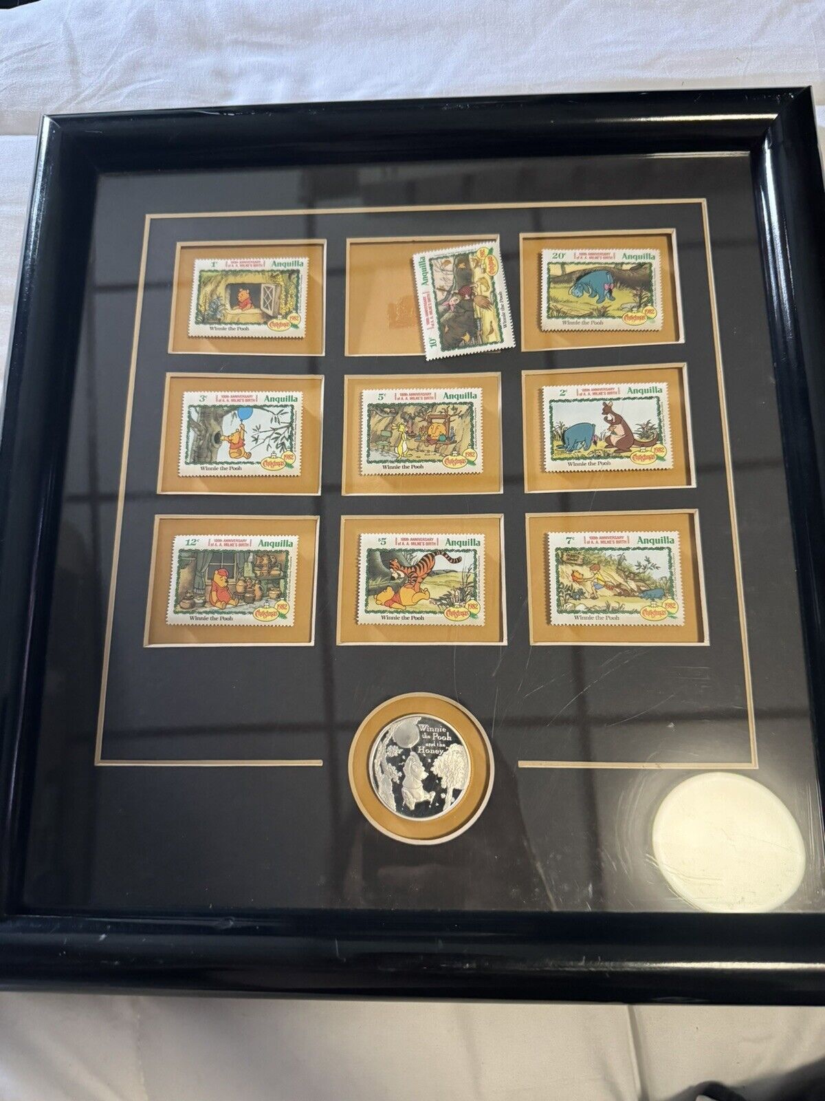 Disney “Pooh and Friends” Framed Stamps and Medallion Limited Edition of 2500