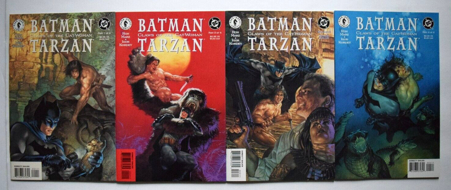 BATMAN TARZAN CLAWS OF THE CATWOMAN (1999) 4 ISSUE COMPLETE SET 1-4 DC COMICS