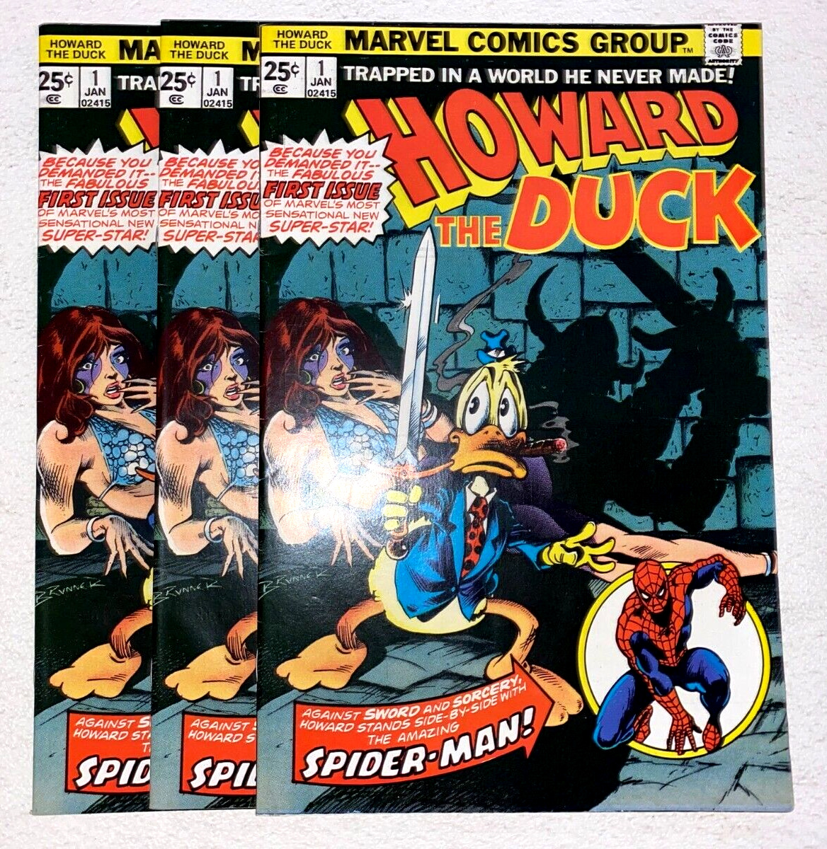 Howard the Duck #1 (Marvel, 1976) Lot of 3