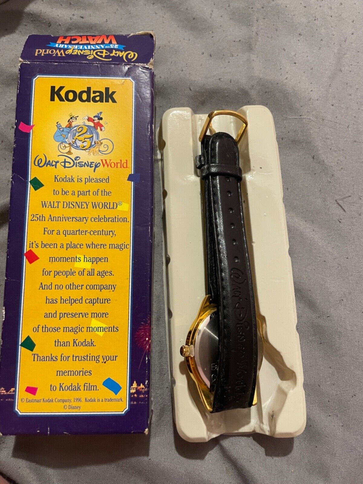 Vintage Walt Disney World 25th Anniversary Kodak Watch (read description)