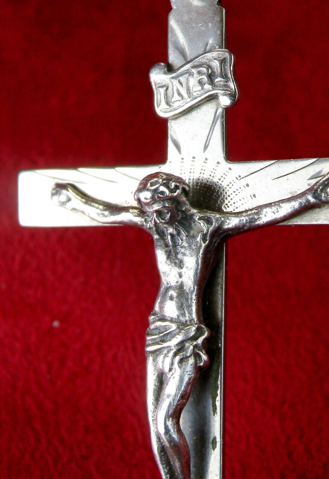 Carmelite Nun's Vintage Classic Style Sterling Silver Rosary Cross Crucifix